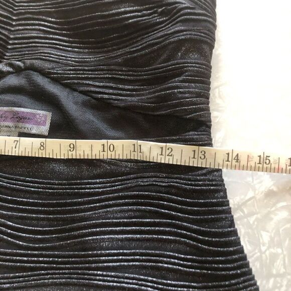 hailey logan by adrianna papel size medium black and silver glittery metallic sh - Picture 10 of 12